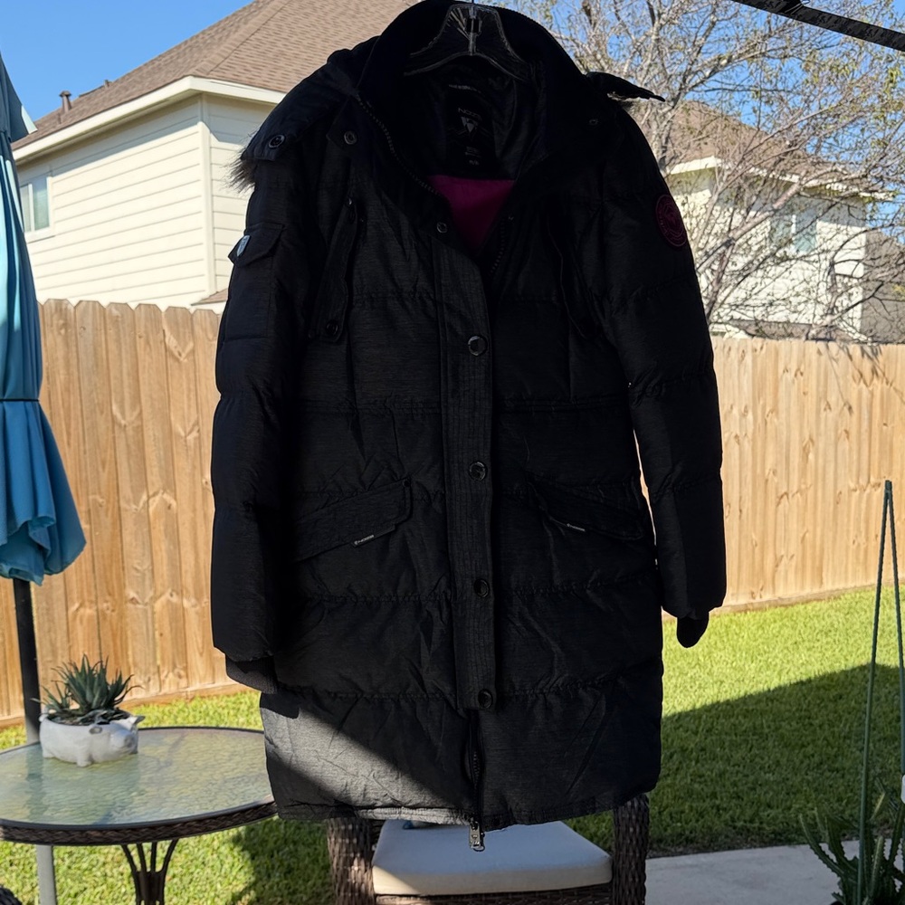 Noize Black Puffer Jacket